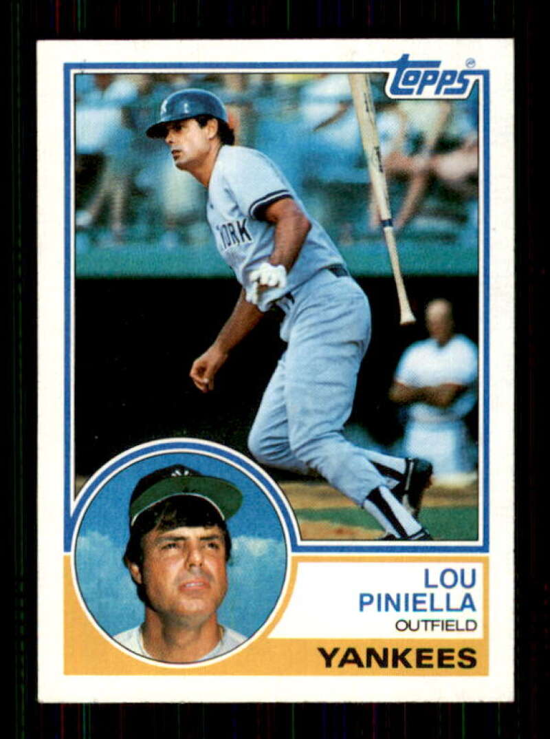 1983 Topps Baseball #307 Lou Piniella New York Yankees 