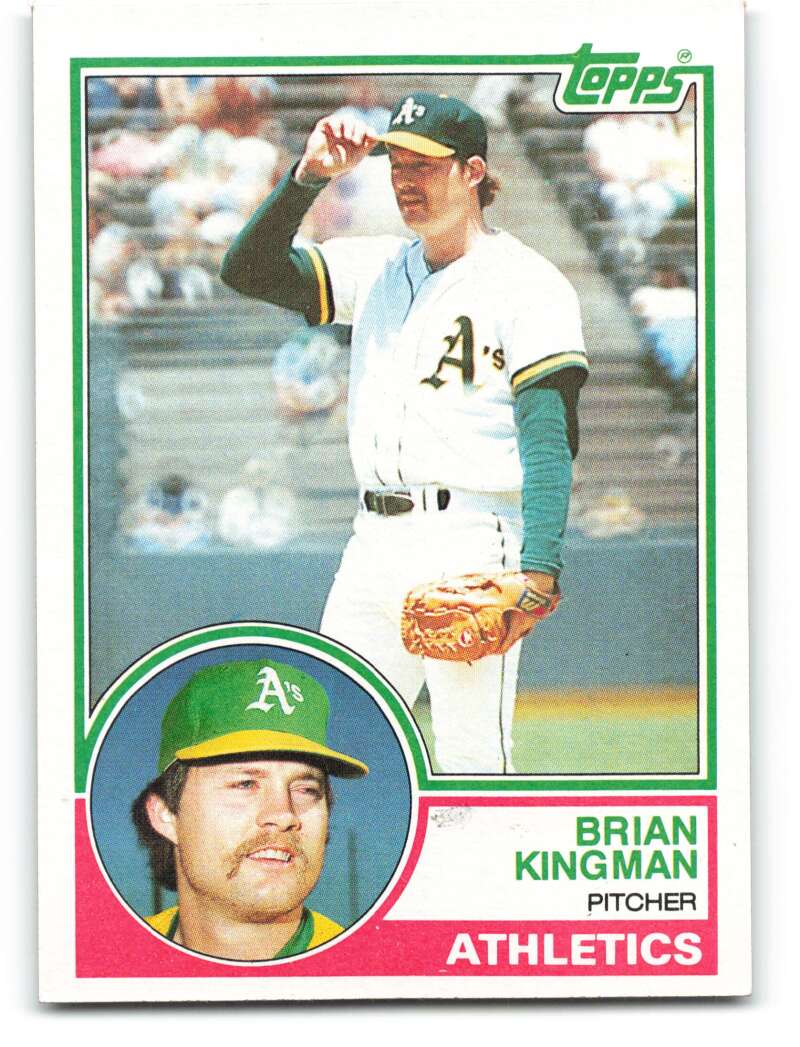 1983 Topps Baseball #312 Brian Kingman Oakland Athletics 