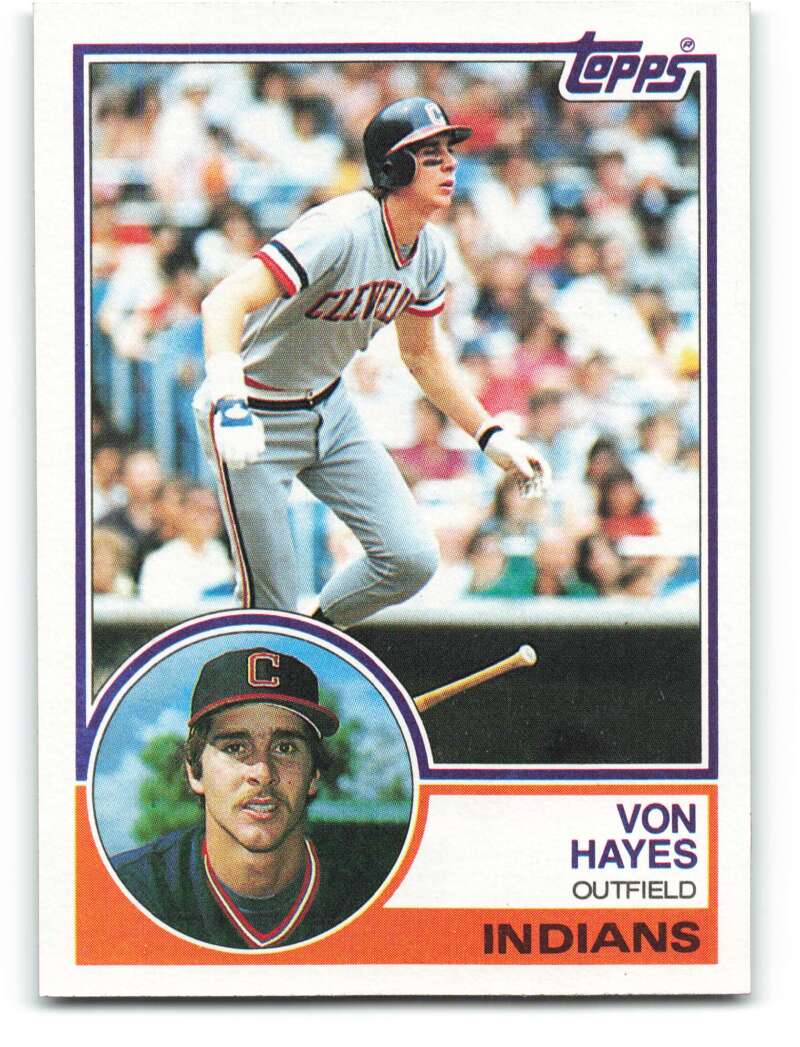 1983 Topps Baseball #325 Von Hayes Cleveland Indians 