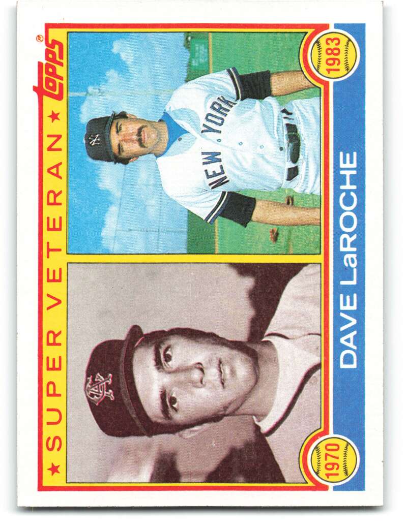 1983 Topps Baseball #334 Dave LaRoche California Angels/New York Yankees SV 