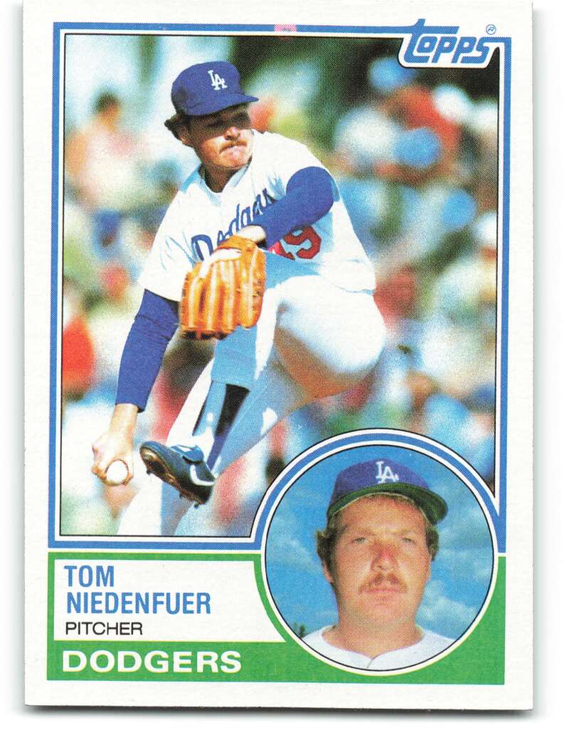 1983 Topps Baseball #477 Tom Niedenfuer Los Angeles Dodgers 