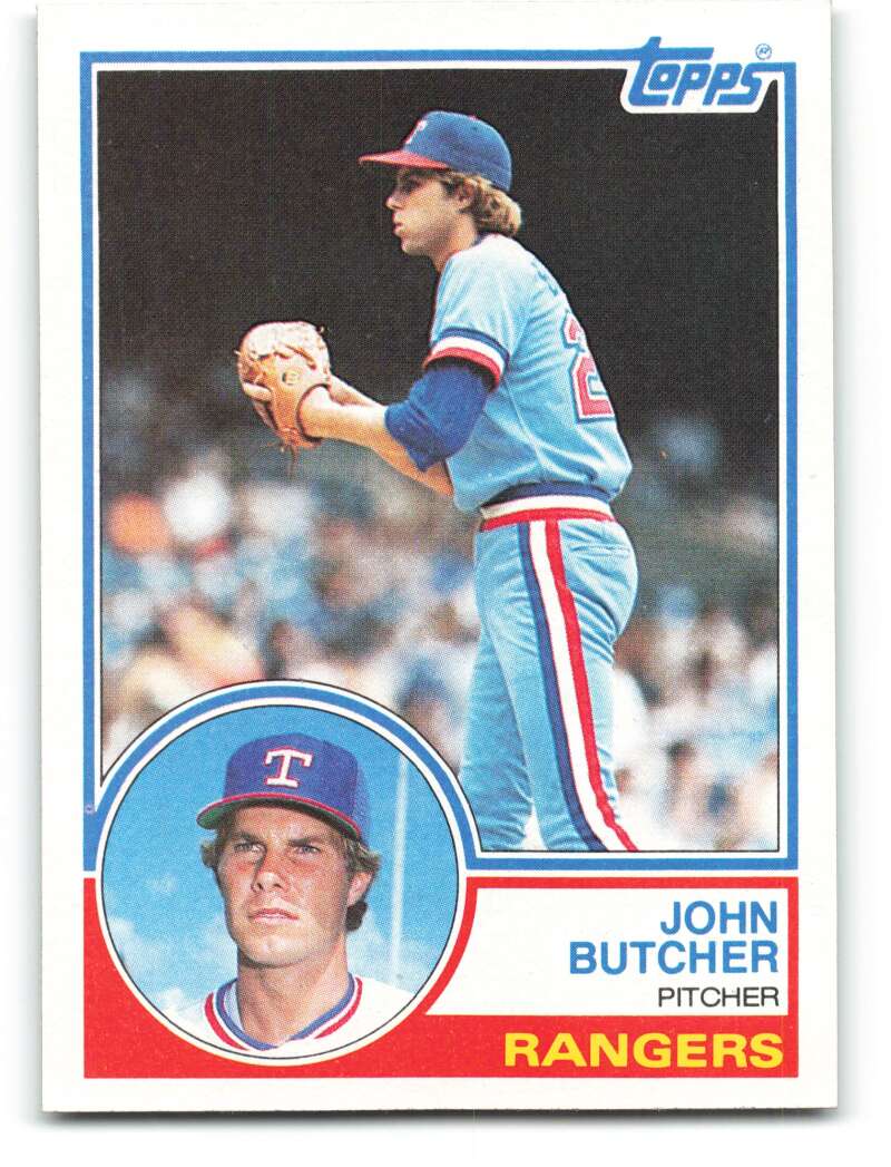 1983 Topps Baseball #534 John Butcher Texas Rangers 