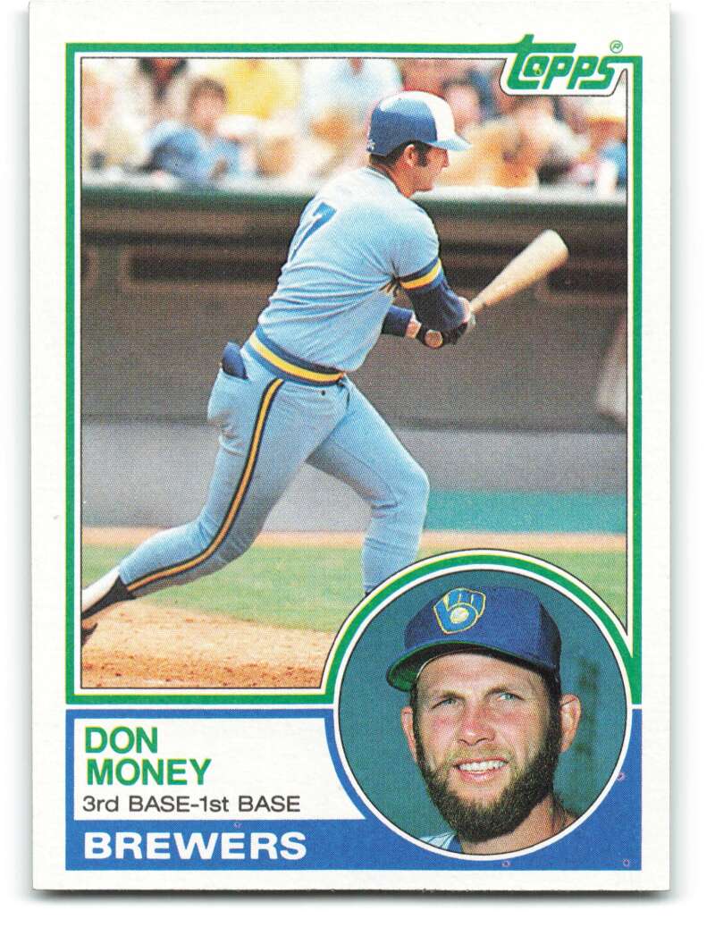 1983 Topps Baseball #608 Don Money Milwaukee Brewers 