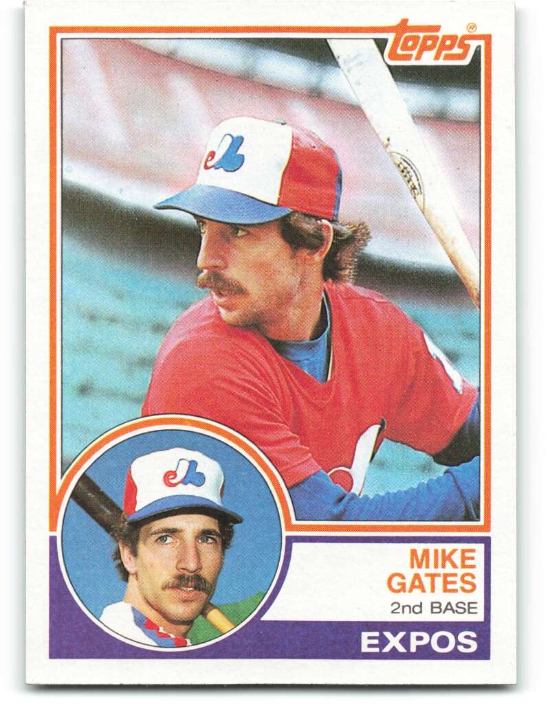 1983 Topps Baseball #657 Mike Gates RC Rookie Montreal Expos 