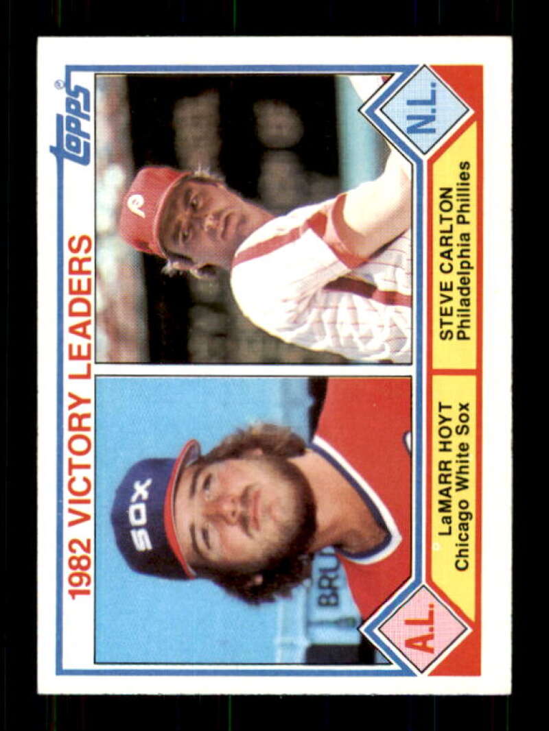 1983 Topps Baseball #705 LaMarr Hoyt/Steve Carlton Chicago White Sox/Philadelphia Phillies Victory Leaders 