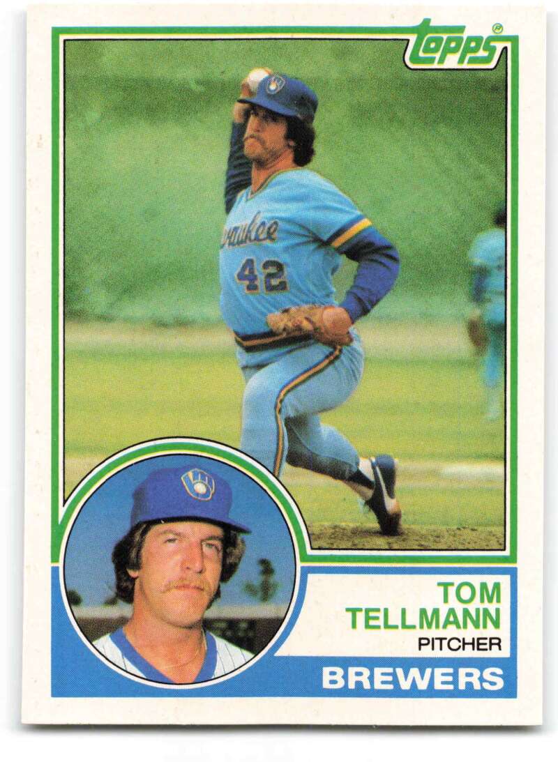 1983 Topps Traded Baseball #109T Tom Tellmann Milwaukee Brewers 