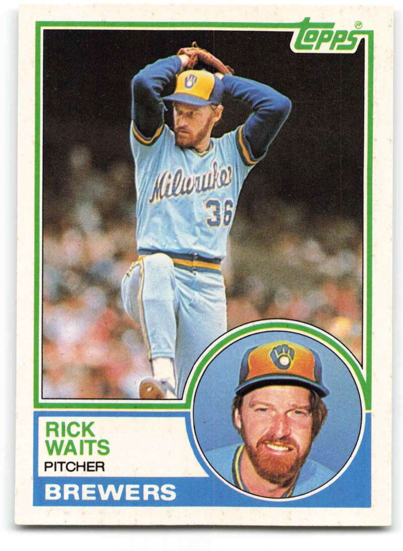 1983 Topps Traded Baseball #123T Rick Waits Milwaukee Brewers 