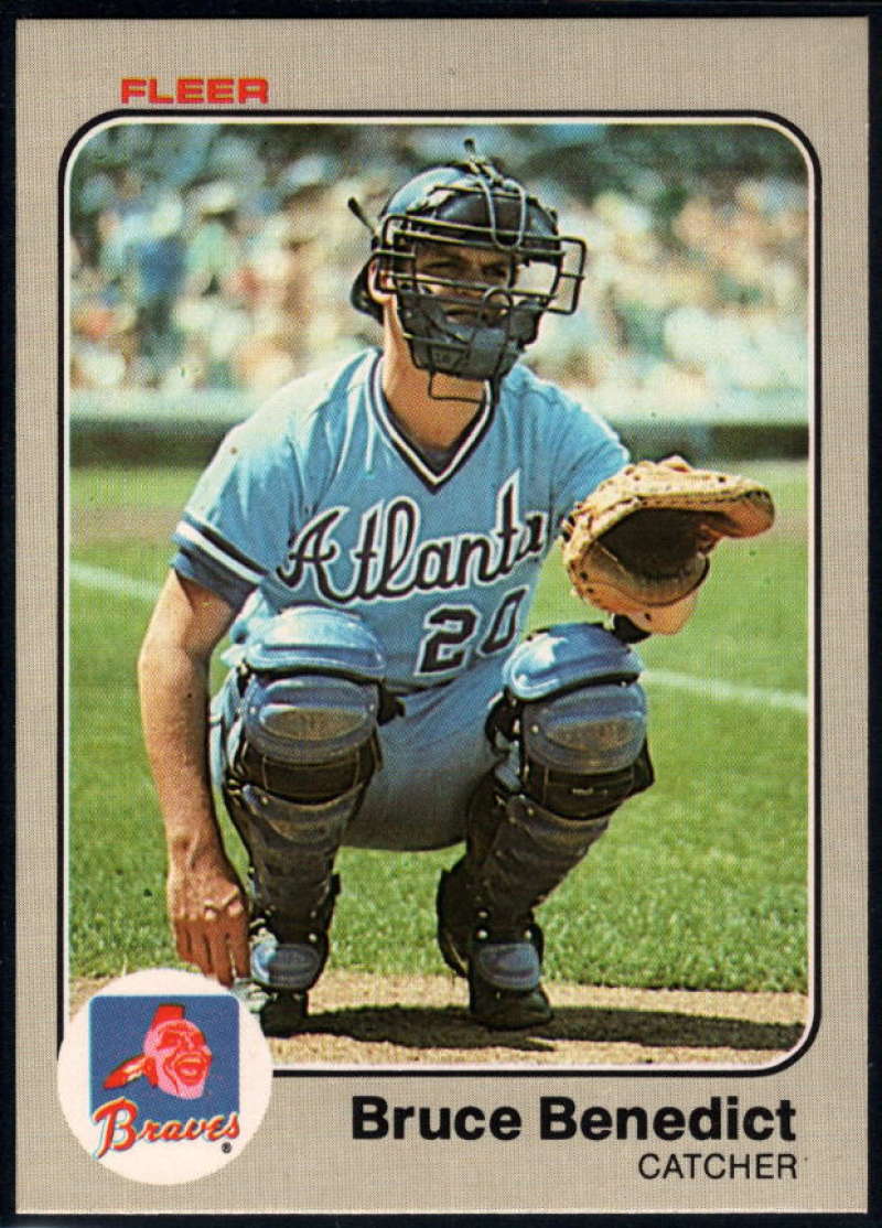 1983 Fleer #130 Bruce Benedict NM-MT Atlanta Braves Baseball 