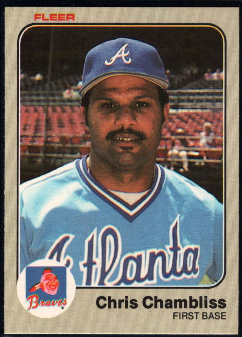 1983 Fleer #134 Chris Chambliss NM-MT Atlanta Braves Baseball 
