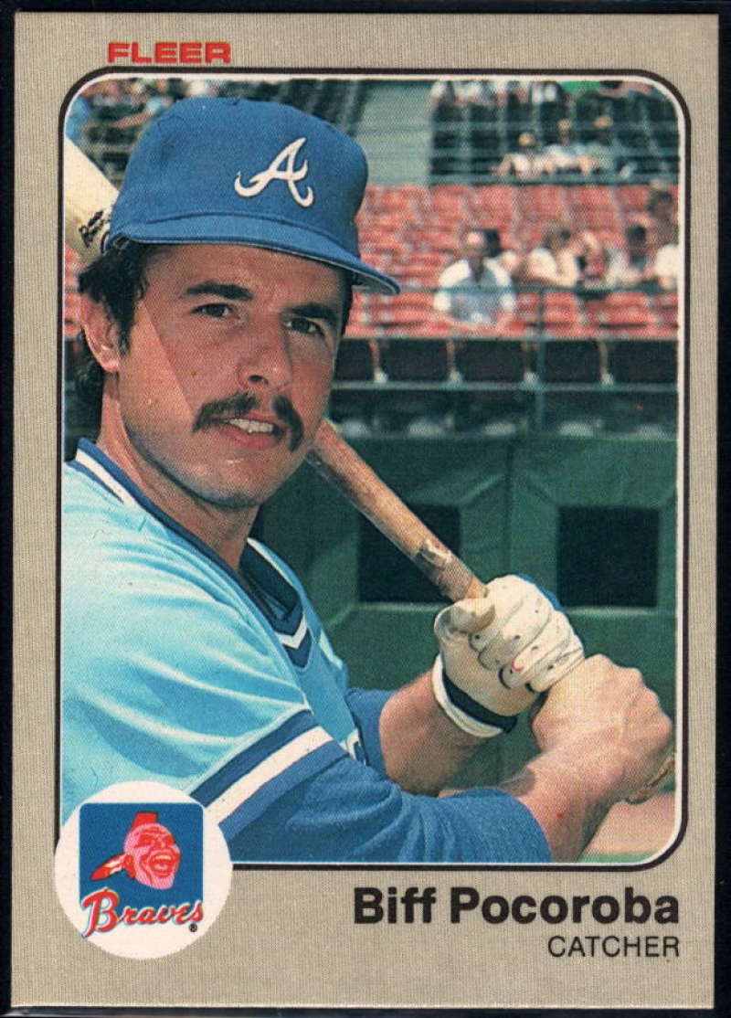 1983 Fleer #145 Biff Pocoroba NM-MT Atlanta Braves Baseball 