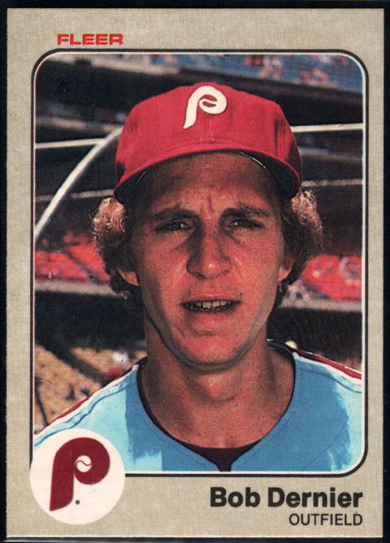 1983 Fleer #159 Bob Dernier NM-MT Philadelphia Phillies Baseball 