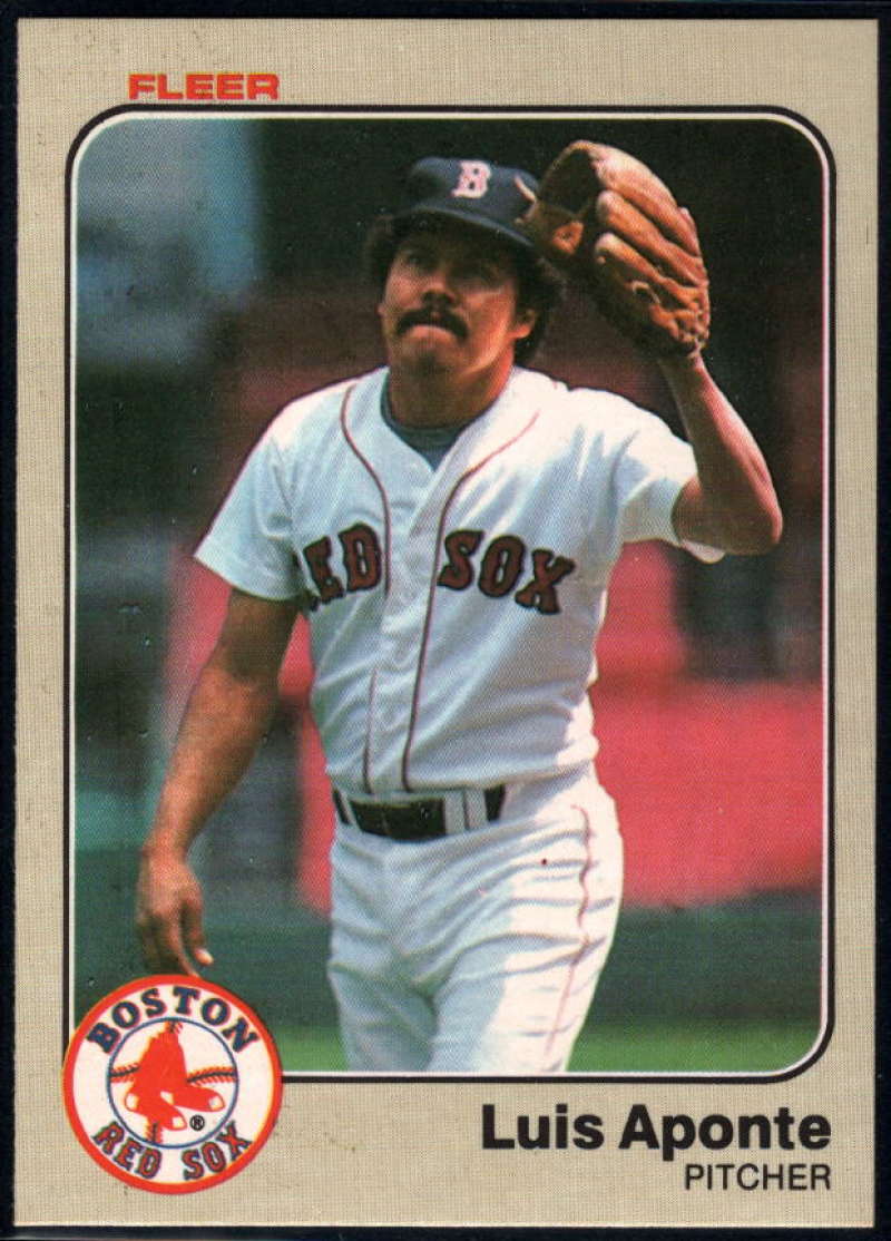 1983 Fleer #178 Luis Aponte NM-MT RC Rookie Boston Red Sox Baseball 