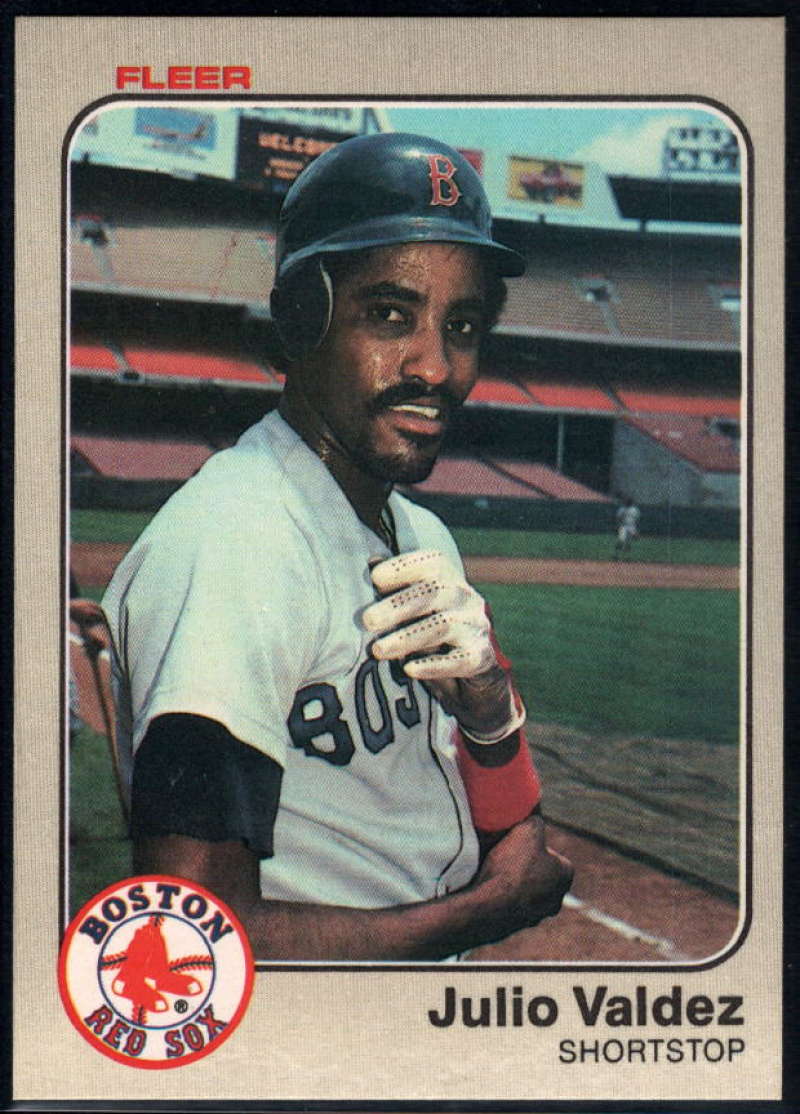 1983 Fleer #199 Julio Valdez NM-MT Boston Red Sox Baseball 