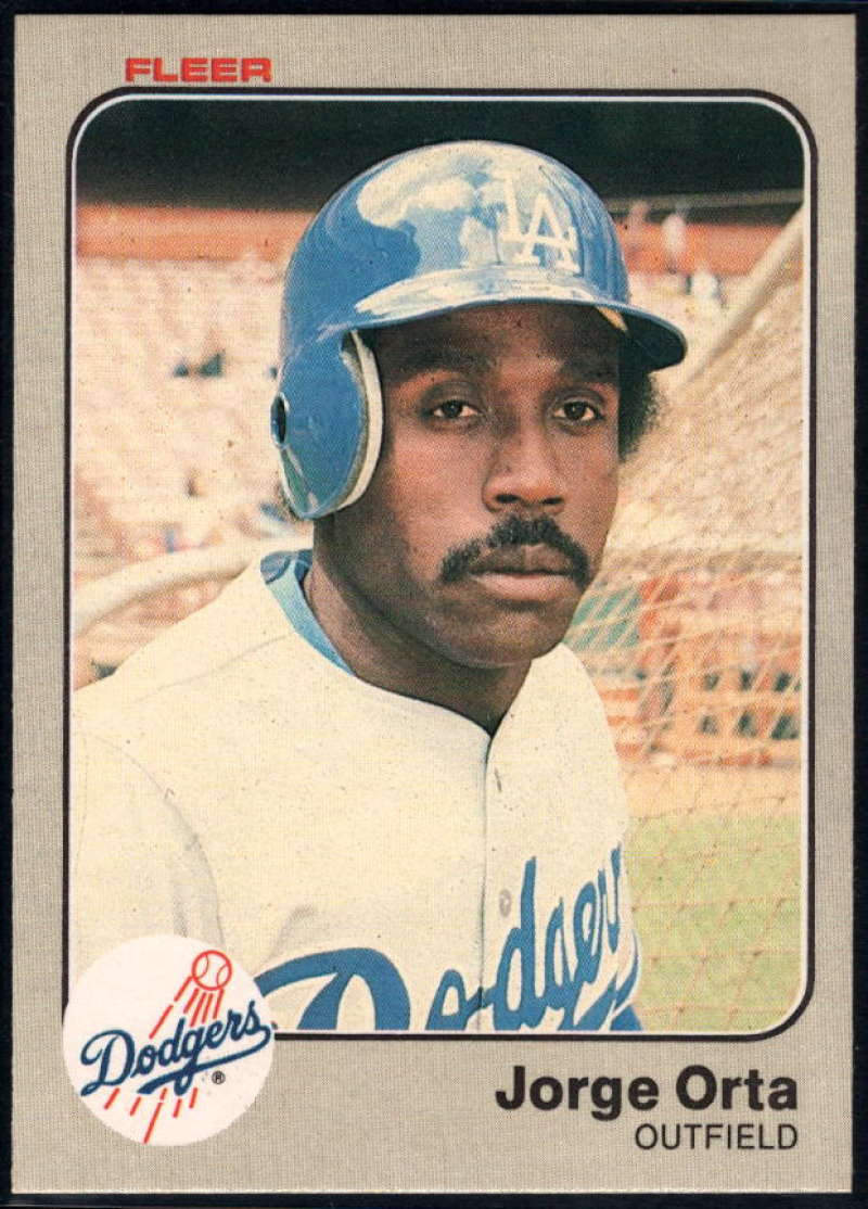 1983 Fleer #215 Jorge Orta NM-MT Los Angeles Dodgers Baseball 