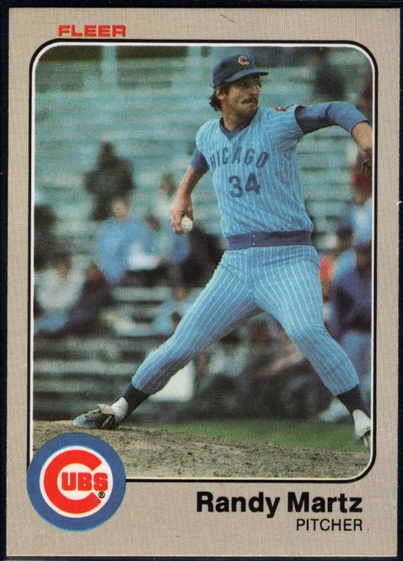 1983 Fleer #501 Randy Martz NM-MT Chicago Cubs Baseball 