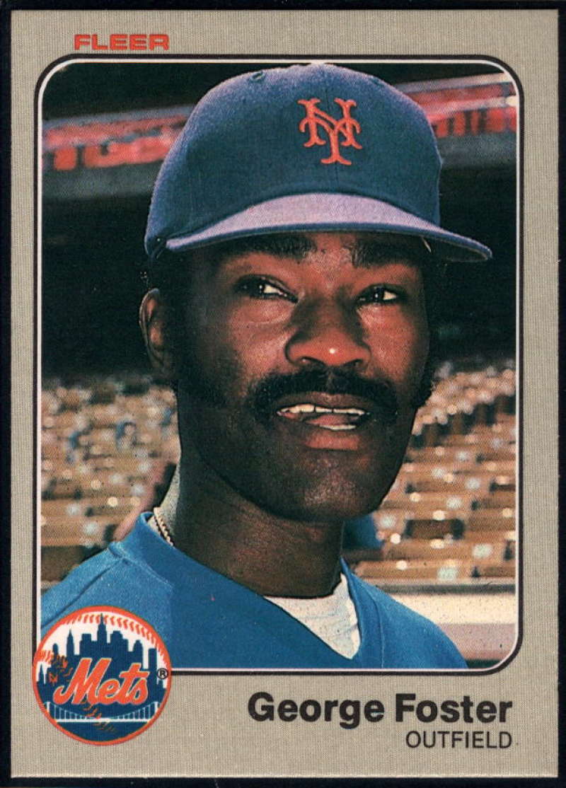 1983 Fleer #542 George Foster NM-MT New York Mets Baseball 