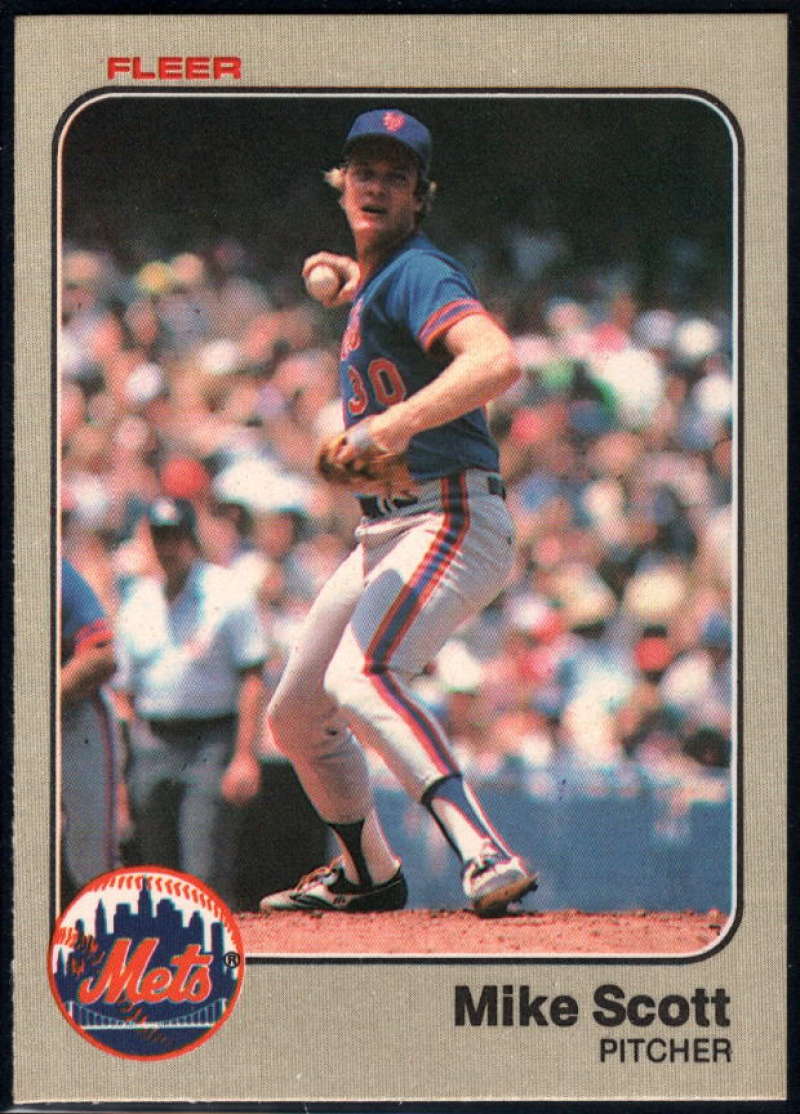 1983 Fleer #554 Mike Scott NM-MT New York Mets Baseball 