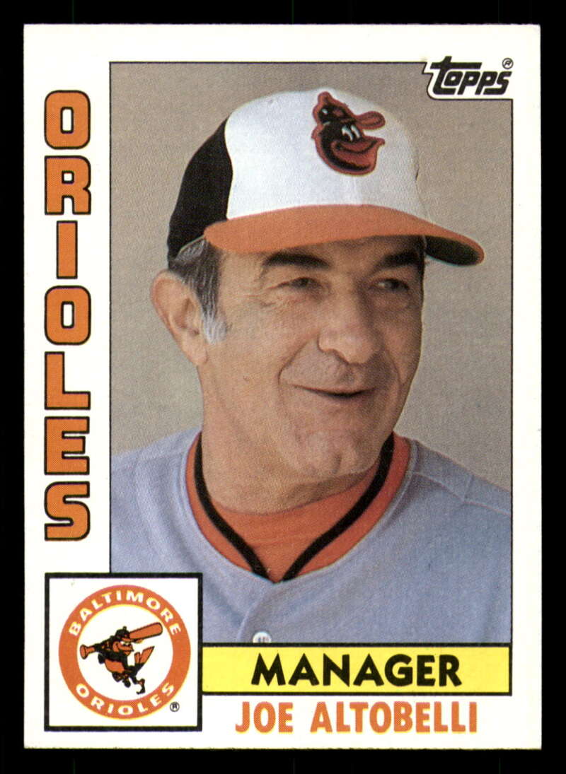 1984 Topps #21 Joe Altobelli MG NM-MT Baltimore Orioles 