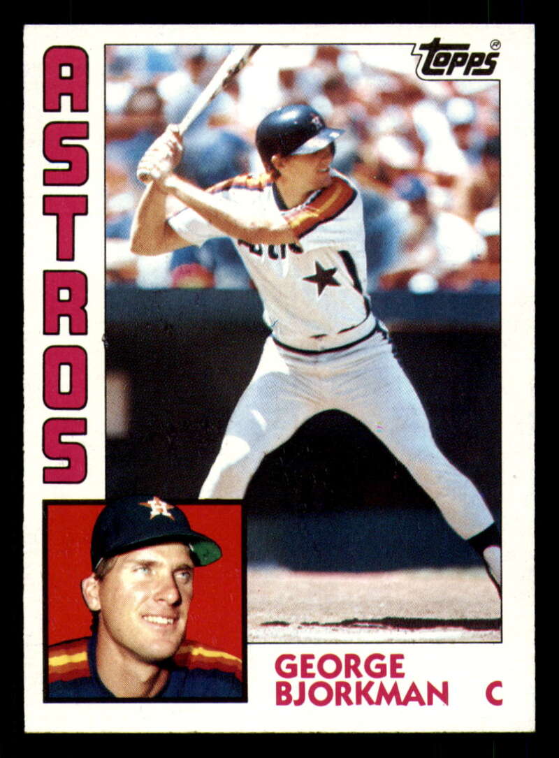 1984 Topps Baseball #116 George Bjorkman RC Rookie Houston Astros 