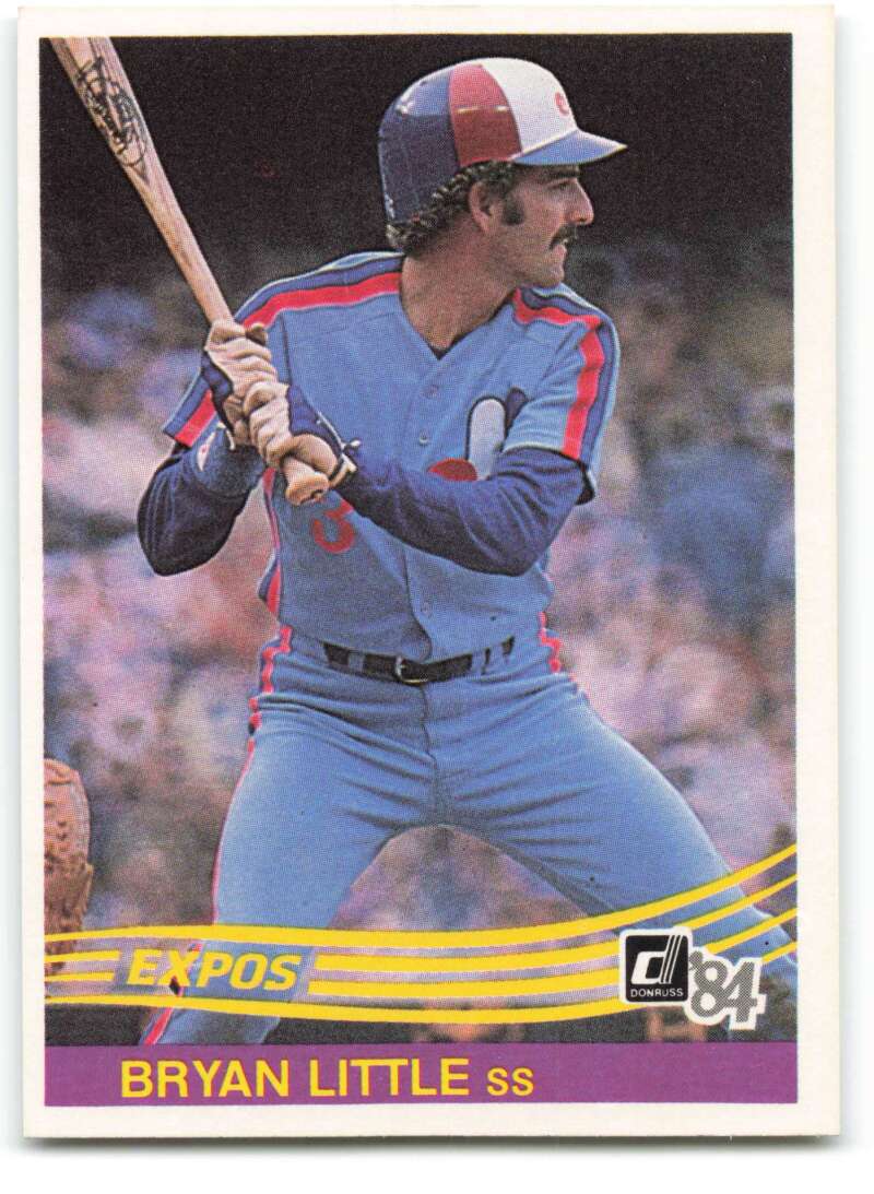 1984 Donruss #157 Bryan Little  RC Rookie Montreal Expos 