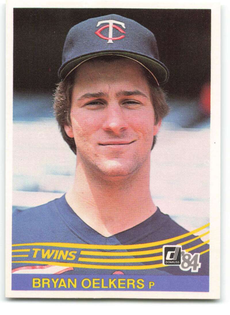 1984 Donruss Baseball #486 Bryan Oelkers RC Rookie Minnesota Twins  Official MLB Trading Card Sharp Edges and Corners from Set Break (Stock Photo Show