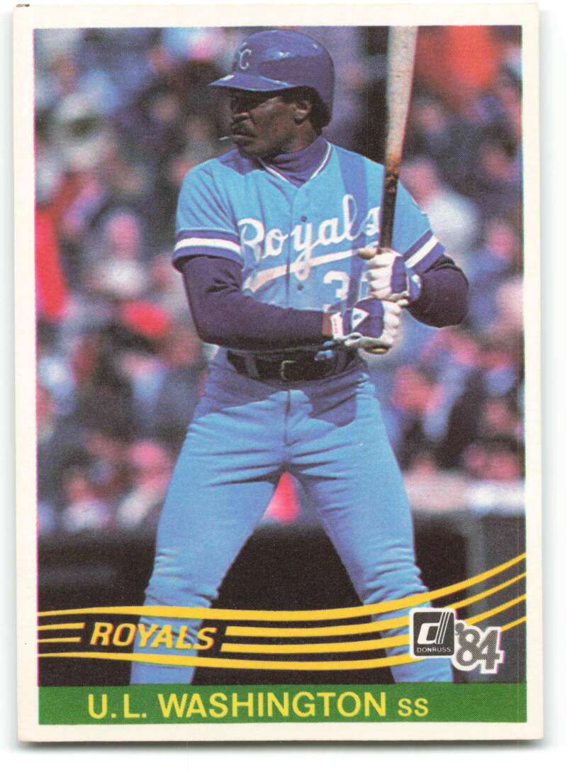 1984 Donruss Baseball #543 U.L. Washington Kansas City Royals  Official MLB Trading Card Sharp Edges and Corners from Set Break (Stock Photo Shown, Ce