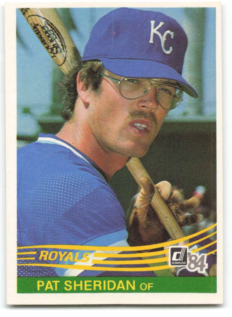 1984 Donruss Baseball #588 Pat Sheridan Kansas City Royals  Official MLB Trading Card Sharp Edges and Corners from Set Break (Stock Photo Shown, Cente