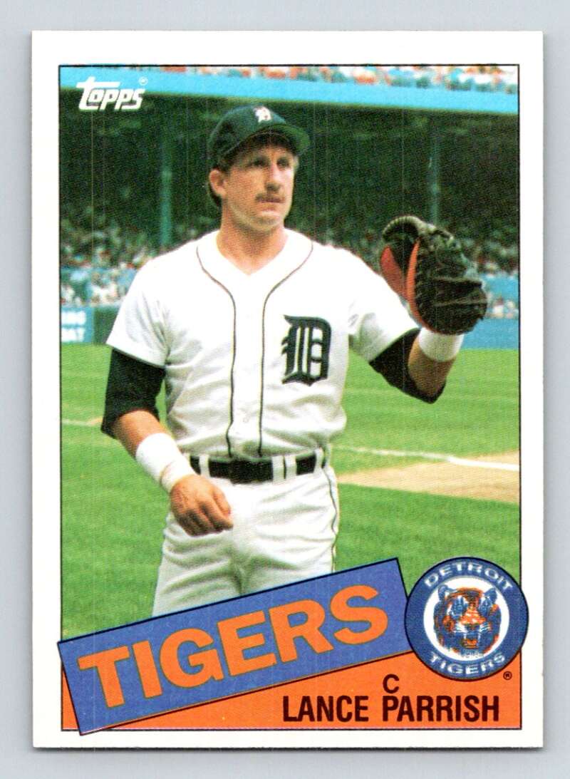 1985 Topps Baseball #160 Lance Parrish Detroit Tigers  Official MLB Trading Card (stock photos used) Near Mint or better condition