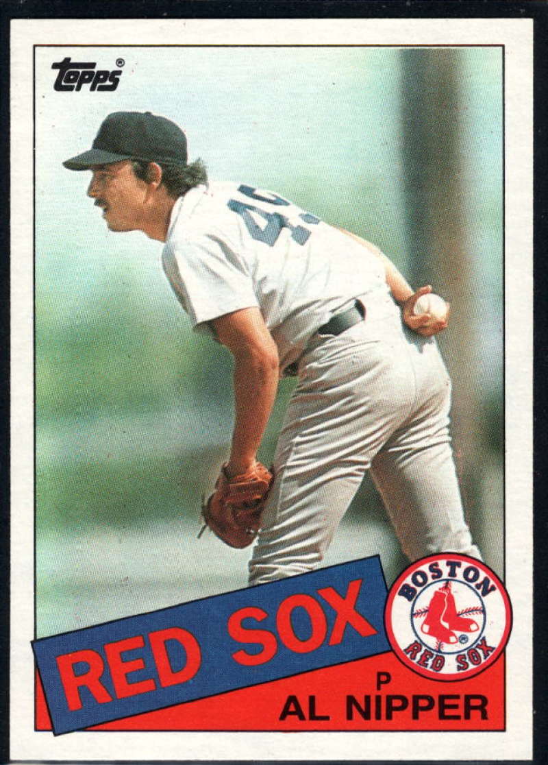 1985 Topps Baseball #424 Al Nipper RC Rookie Boston Red Sox  Official MLB Trading Card (stock photos used) Near Mint or better condition