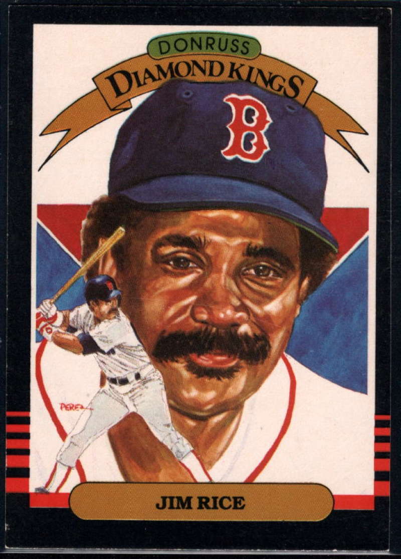 1985 Donruss Baseball #15 Jim Rice Boston Red Sox Diamond King  Official MLB Trading Card (Stock Photo Used, Sharp Corners NM+ Guaranteed)
