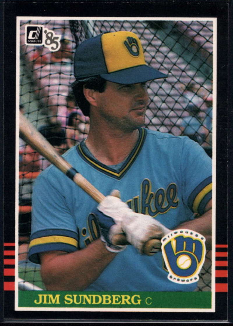 1985 Donruss Baseball #89 Jim Sundberg Milwaukee Brewers  Official MLB Trading Card (Stock Photo Used, Sharp Corners NM+ Guaranteed)