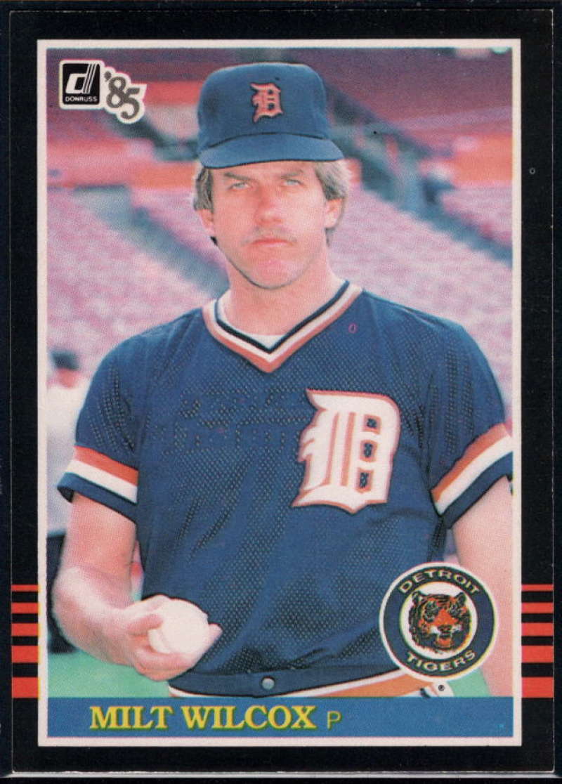 1985 Donruss Baseball #105 Milt Wilcox Detroit Tigers  Official MLB Trading Card (Stock Photo Used, Sharp Corners NM+ Guaranteed)