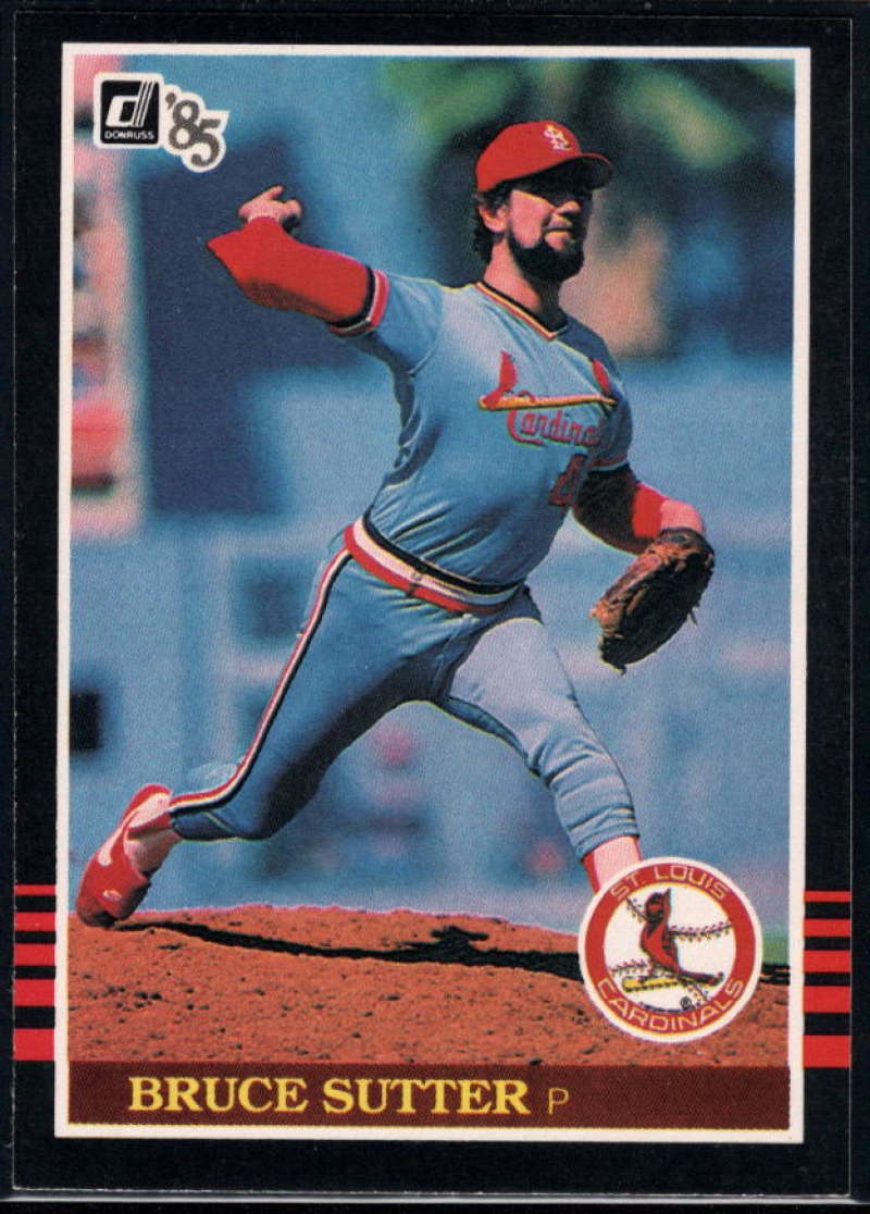 1985 Donruss Baseball #109 Bruce Sutter St. Louis Cardinals  Official MLB Trading Card (Stock Photo Used, Sharp Corners NM+ Guaranteed)