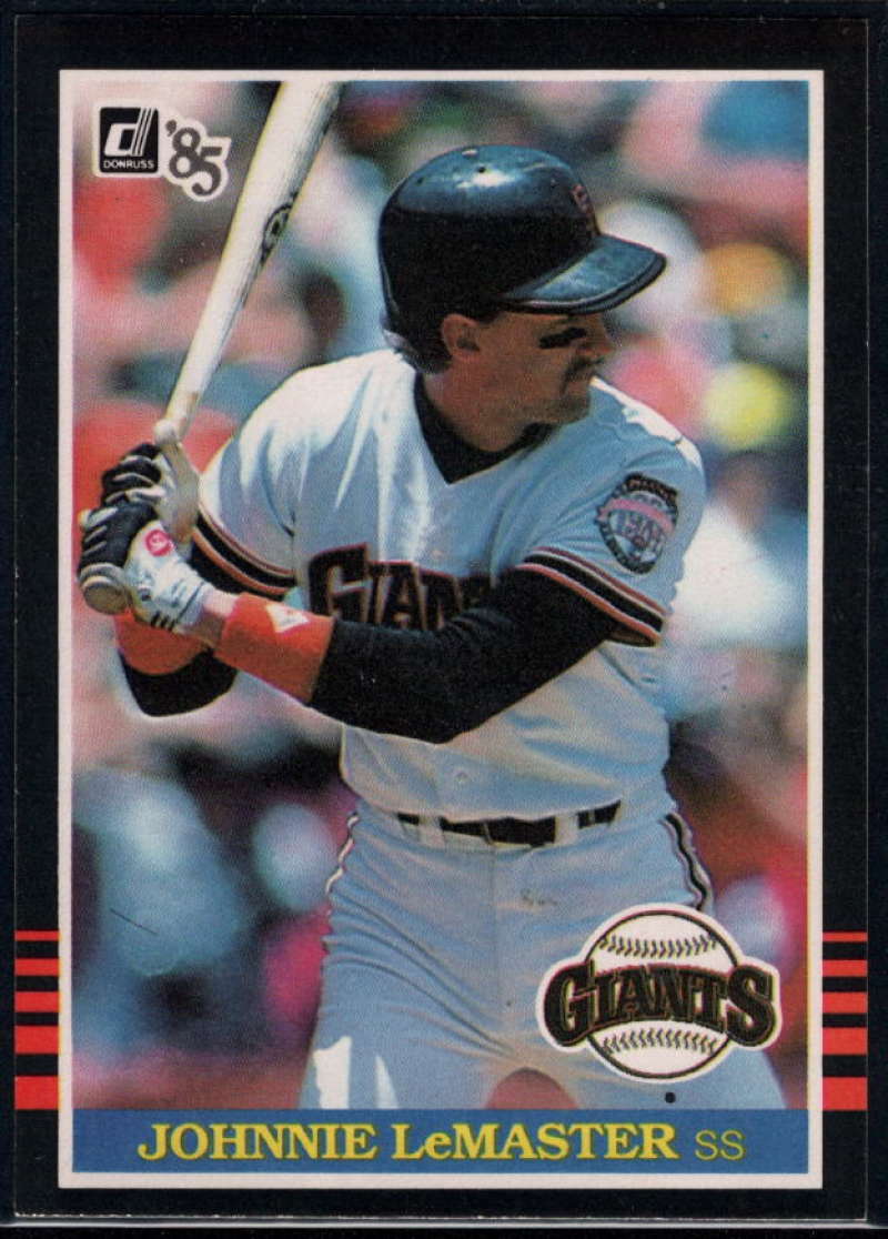 1985 Donruss Baseball #114 Johnnie LeMaster San Francisco Giants  Official MLB Trading Card (Stock Photo Used, Sharp Corners NM+ Guaranteed)