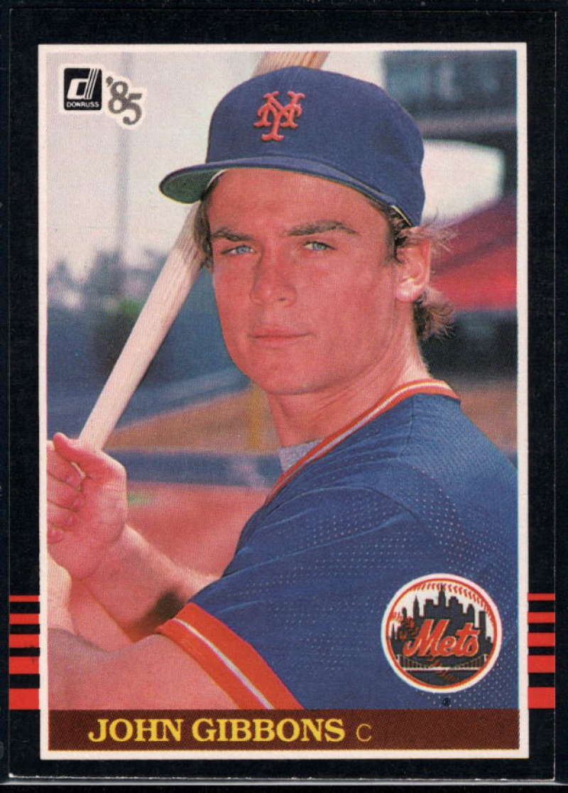 1985 Donruss Baseball #116 John Gibbons RC Rookie New York Mets  Official MLB Trading Card (Stock Photo Used, Sharp Corners NM+ Guaranteed)