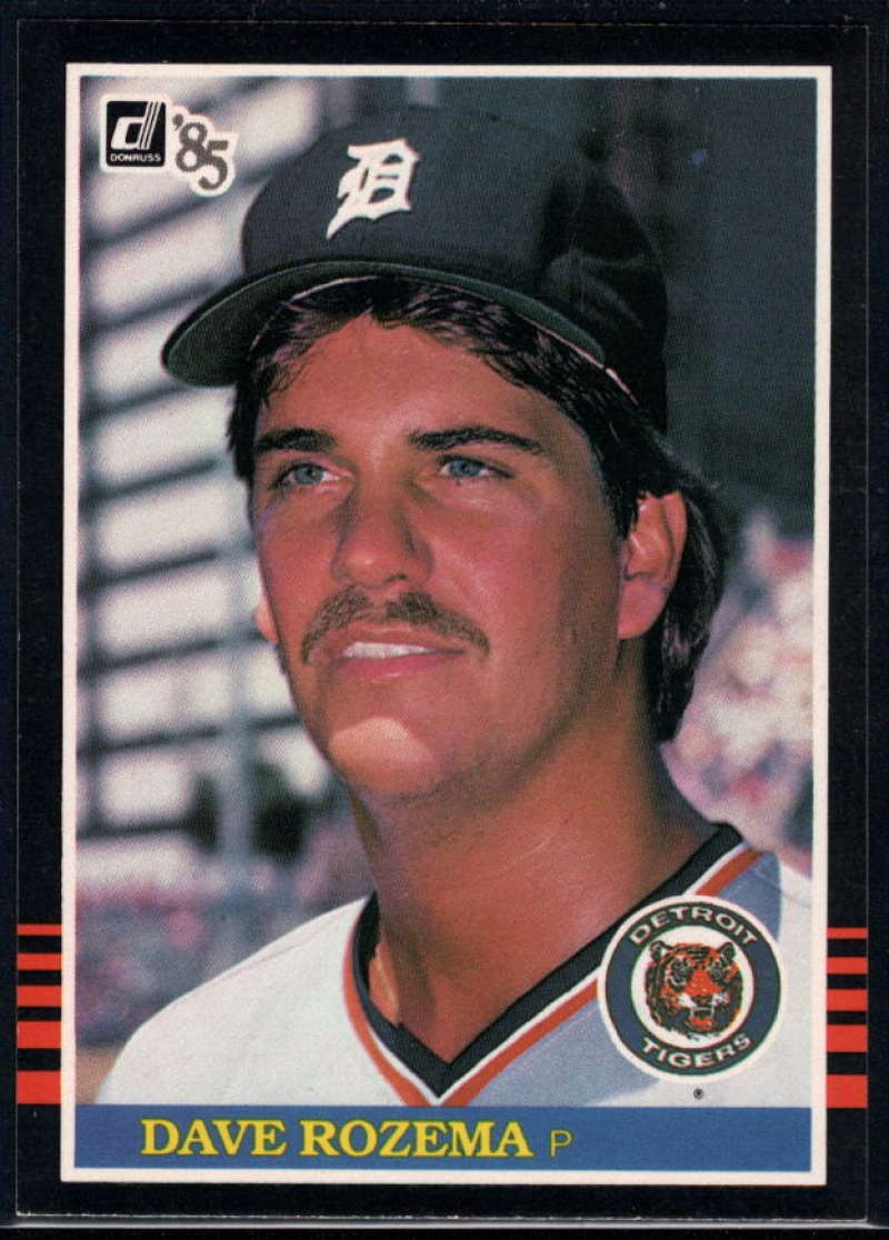 1985 Donruss Baseball #125 Dave Rozema Detroit Tigers  Official MLB Trading Card (Stock Photo Used, Sharp Corners NM+ Guaranteed)