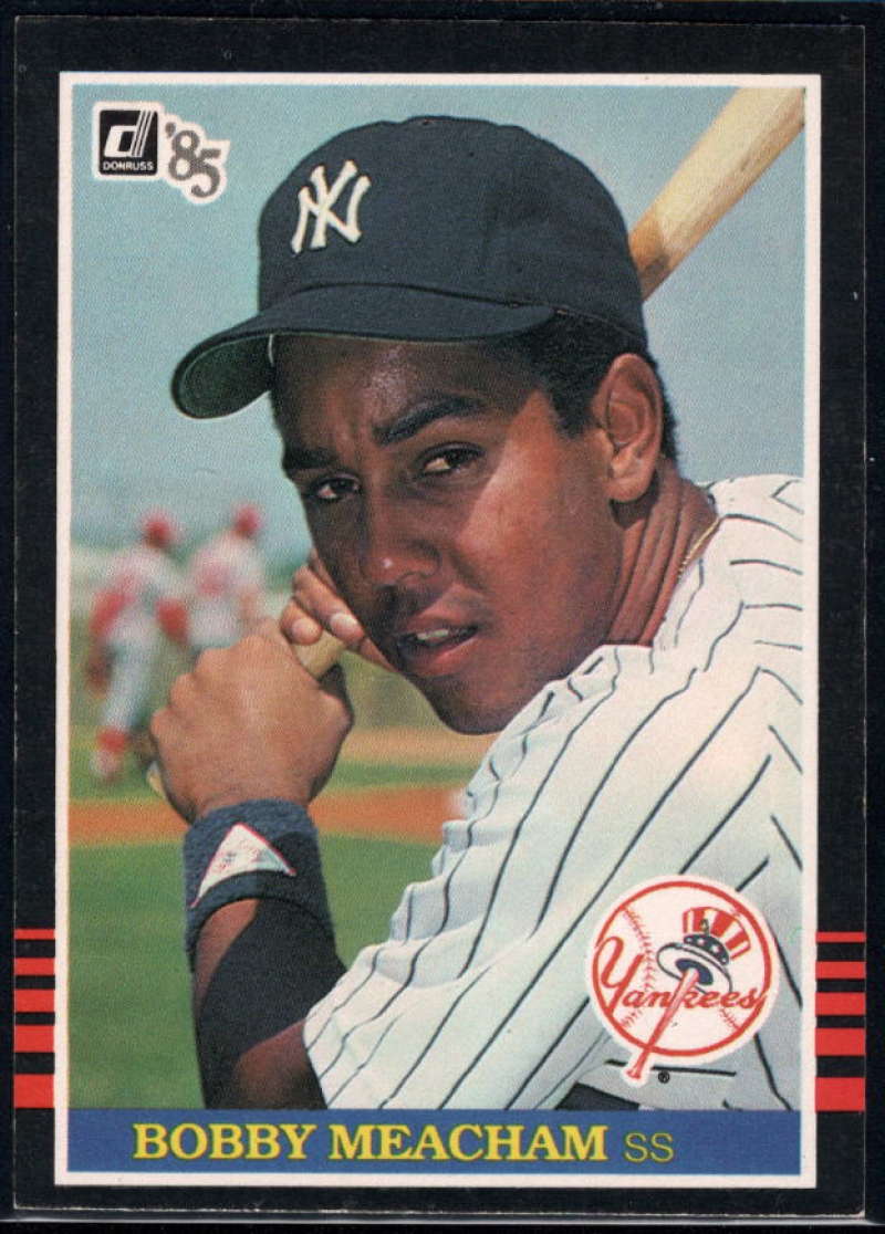 1985 Donruss Baseball #126 Bobby Meacham New York Yankees  Official MLB Trading Card (Stock Photo Used, Sharp Corners NM+ Guaranteed)
