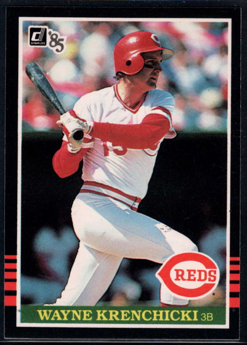 1985 Donruss Baseball #140 Wayne Krenchicki Cincinnati Reds  Official MLB Trading Card (Stock Photo Used, Sharp Corners NM+ Guaranteed)