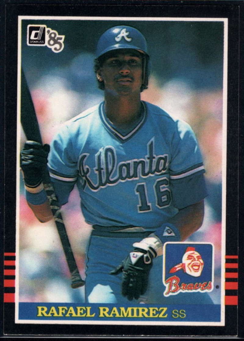 1985 Donruss Baseball #141 Rafael Ramirez Atlanta Braves  Official MLB Trading Card (Stock Photo Used, Sharp Corners NM+ Guaranteed)