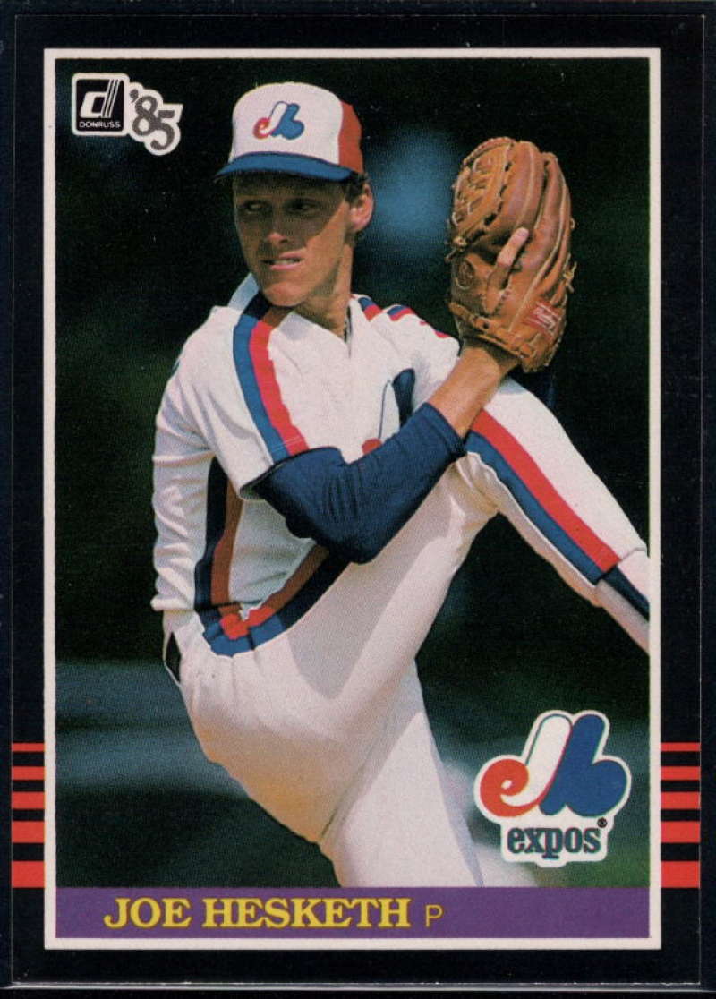 1985 Donruss Baseball #157 Joe Hesketh RC Rookie Montreal Expos  Official MLB Trading Card (Stock Photo Used, Sharp Corners NM+ Guaranteed)