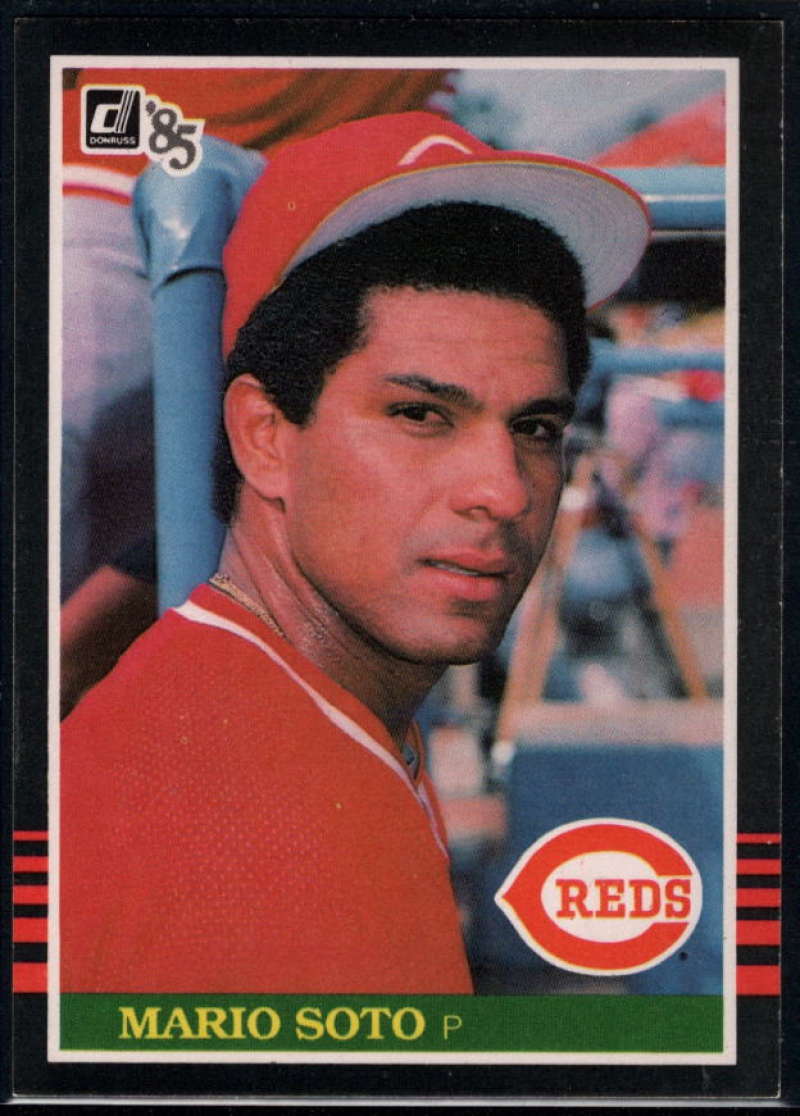 1985 Donruss Baseball #184 Mario Soto Cincinnati Reds  Official MLB Trading Card (Stock Photo Used, Sharp Corners NM+ Guaranteed)