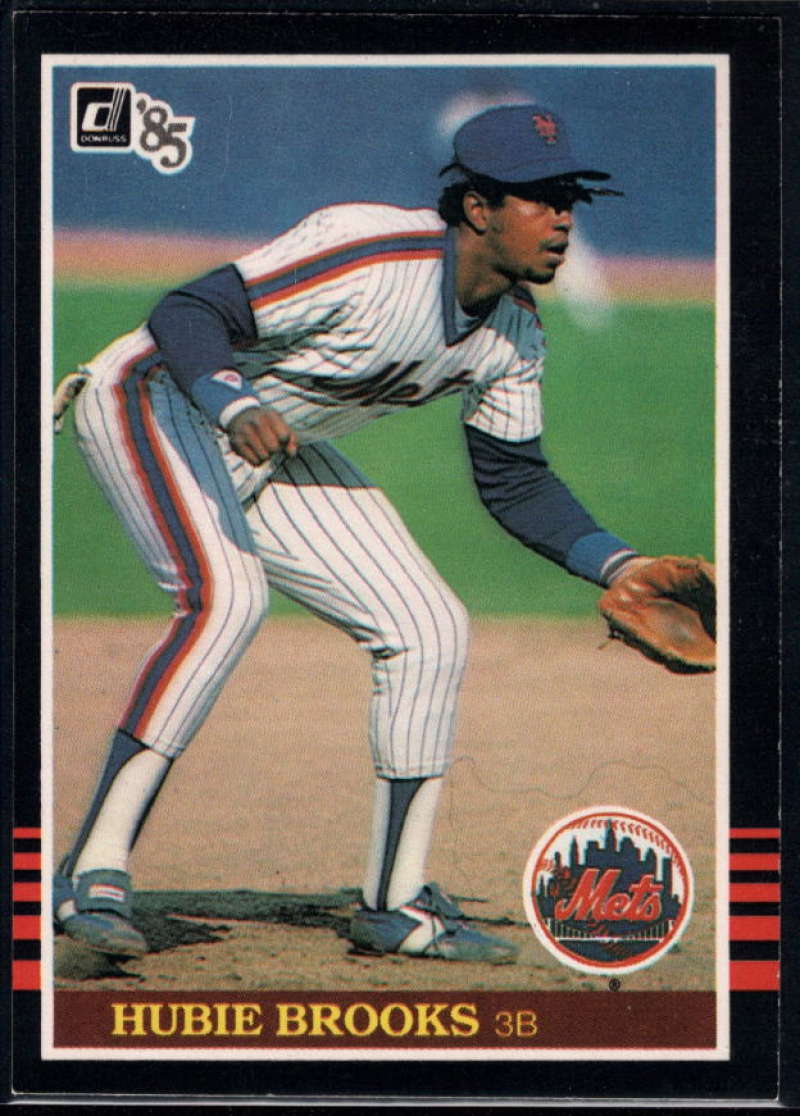 1985 Donruss Baseball #197 Hubie Brooks New York Mets  Official MLB Trading Card (Stock Photo Used, Sharp Corners NM+ Guaranteed)