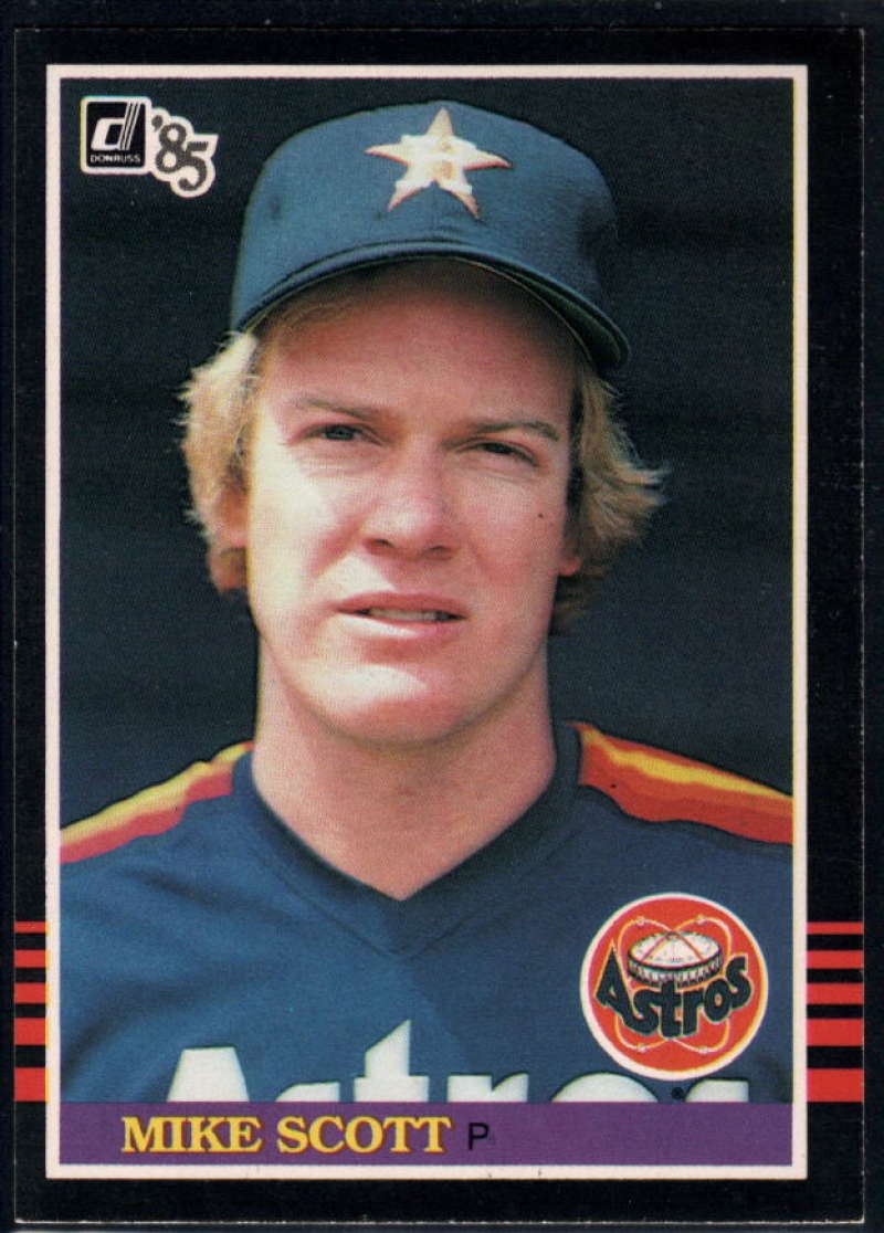 1985 Donruss Baseball #258 Mike Scott Houston Astros  Official MLB Trading Card (Stock Photo Used, Sharp Corners NM+ Guaranteed)