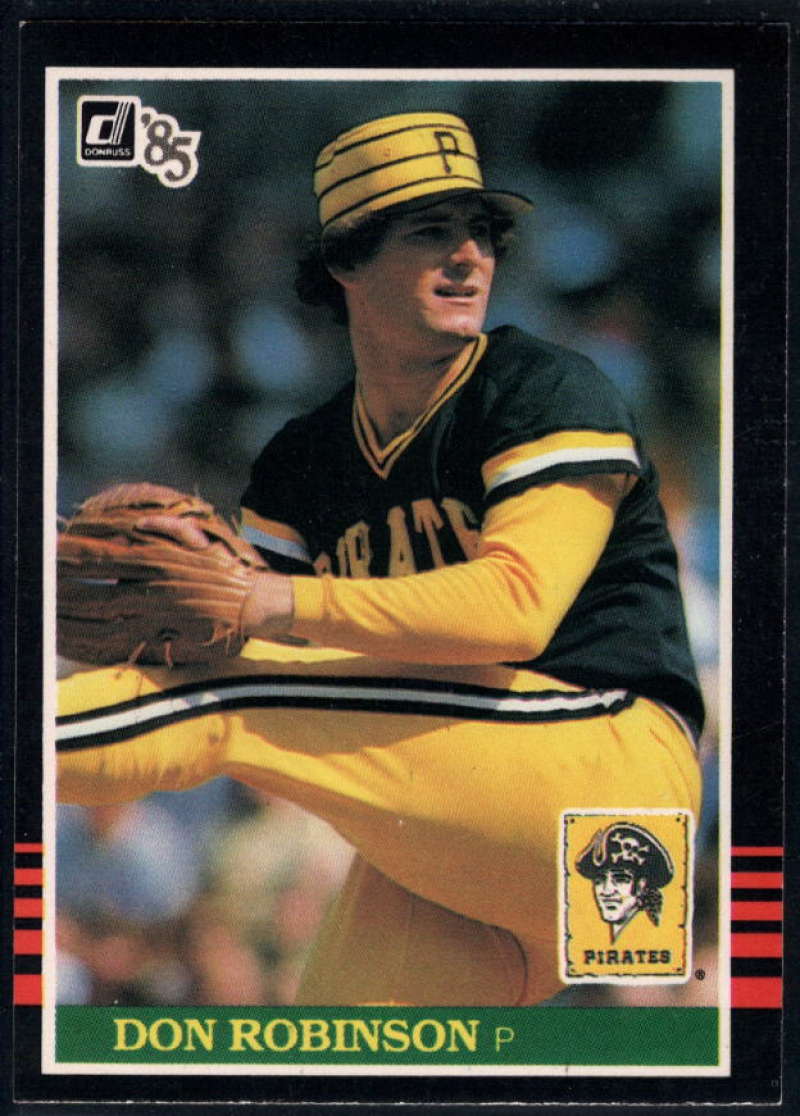 1985 Donruss Baseball #264 Don Robinson Pittsburgh Pirates  Official MLB Trading Card (Stock Photo Used, Sharp Corners NM+ Guaranteed)