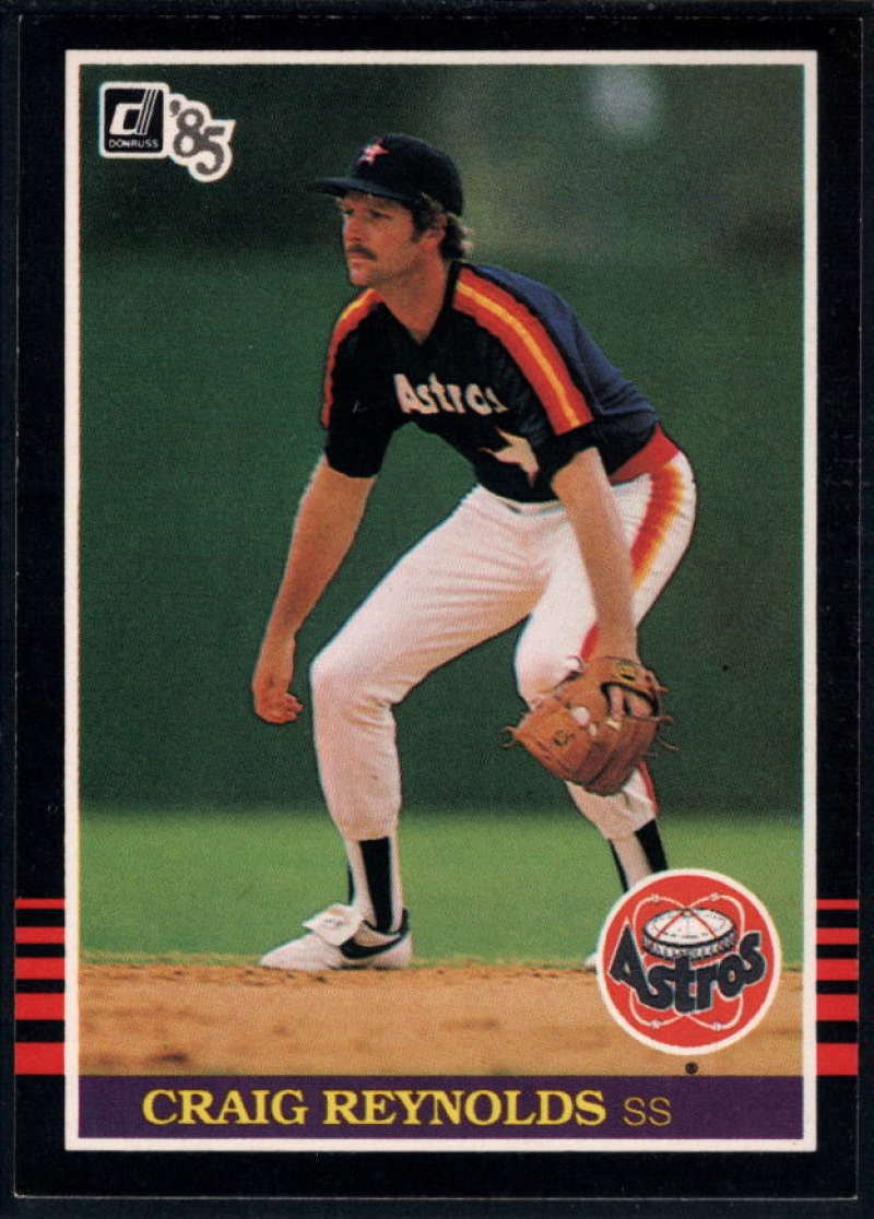 1985 Donruss Baseball #328 Craig Reynolds Houston Astros  Official MLB Trading Card (Stock Photo Used, Sharp Corners NM+ Guaranteed)