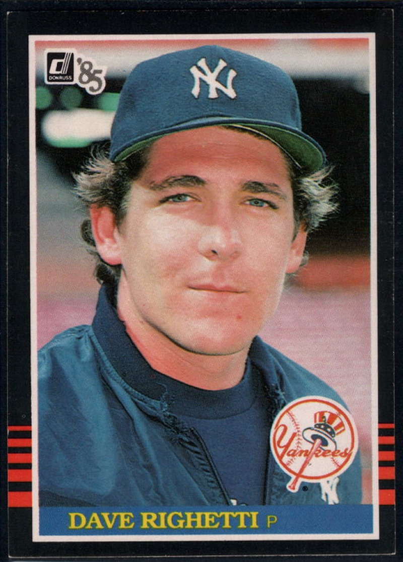 1985 Donruss Baseball #336 Dave Righetti New York Yankees  Official MLB Trading Card (Stock Photo Used, Sharp Corners NM+ Guaranteed)