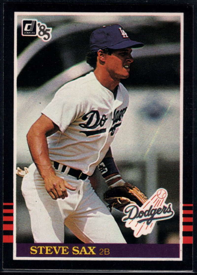 1985 Donruss #418 Steve Sax NM-MT Los Angeles Dodgers Baseball 