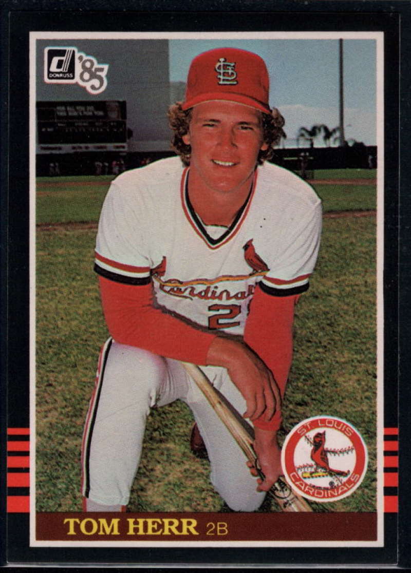 1985 Donruss #425 Tom Herr NM-MT St. Louis Cardinals Baseball 
