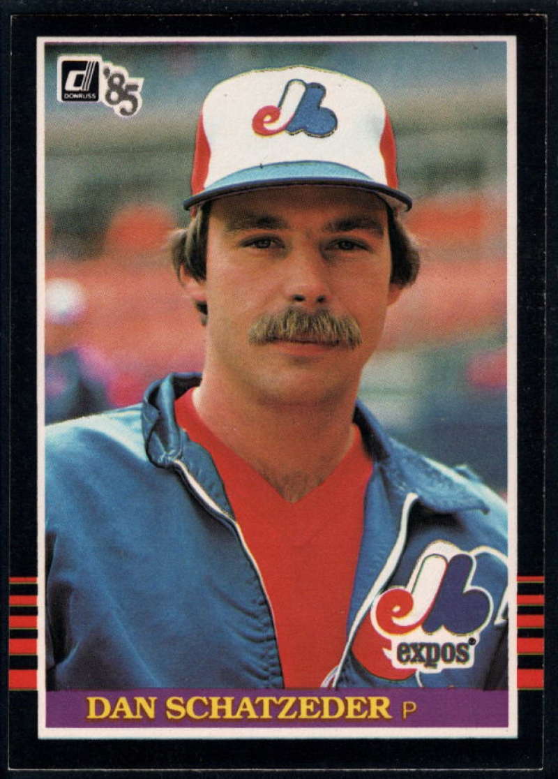 1985 Donruss #543 Dan Schatzeder NM-MT Montreal Expos Baseball 