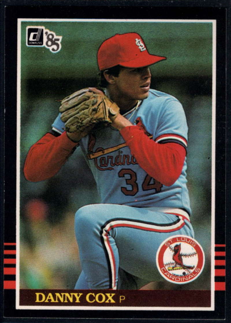 1985 Donruss Baseball #571 Danny Cox St. Louis Cardinals  Official MLB Trading Card (Stock Photo Used, Sharp Corners NM+ Guaranteed)